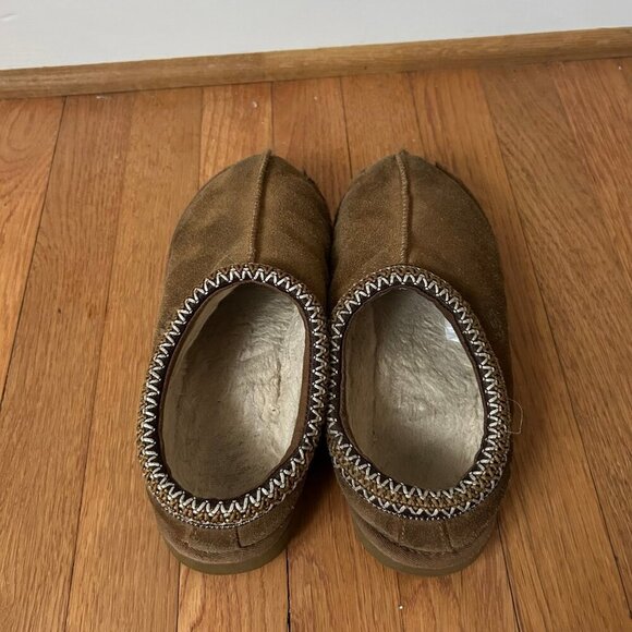 Ugg Australia Tasman Chestnut Brown Tan Slide On Slippers Women’s Size 7 - Picture 4 of 6